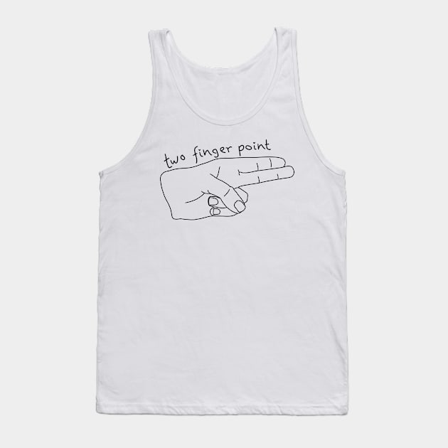 The two finger point Tank Top by novabee